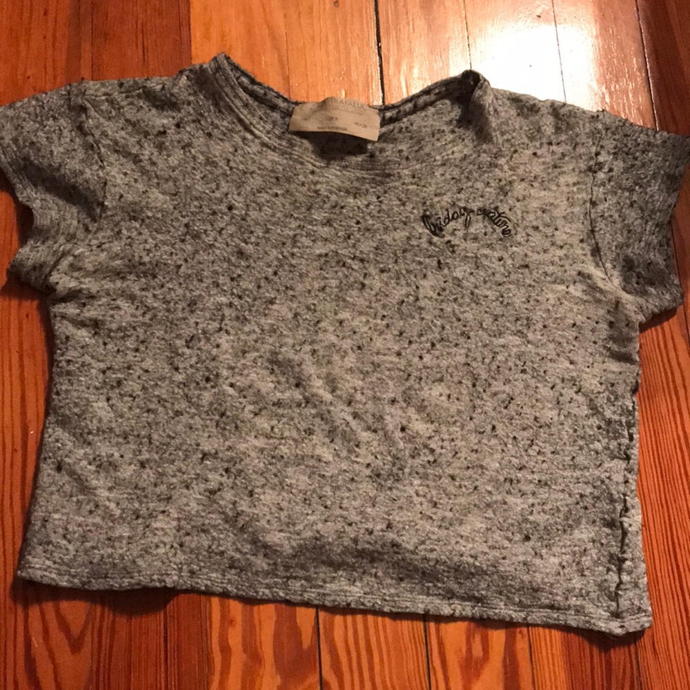Zara “Friday creature” crop top